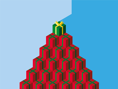 Christmas texture - gift's pyramid christmas gift present pyramid texture