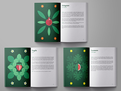 Fruit-pedia - Botanical book book botanical color fruit geometric graphics green illustration leaves