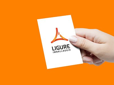 Ligure Imballaggio - rebrand brand coloful color gradient corporate identity graphics logo shades triangle
