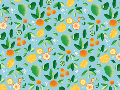Citrus festival - Pattern citrus pattern corporate identity event flower graphics green illustration lemon