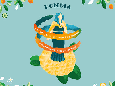 Citrus festival - Pompia circus citrus corporate identity graphics green illustration lemon pattern singer