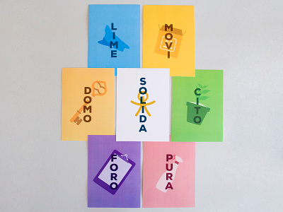 Solida's services a5 colorful corporate identity graphics graphics design illustration illustrator paper services vector
