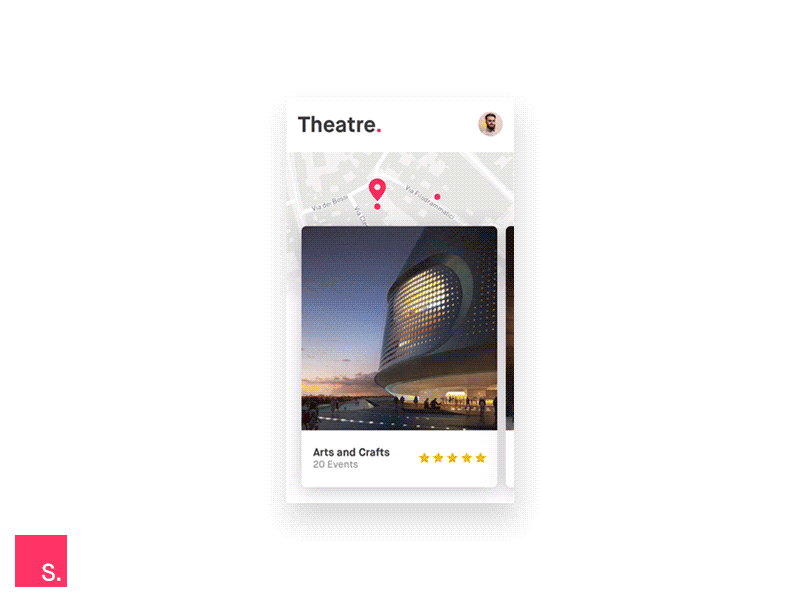 Theatre Finder | made with InVision Studio