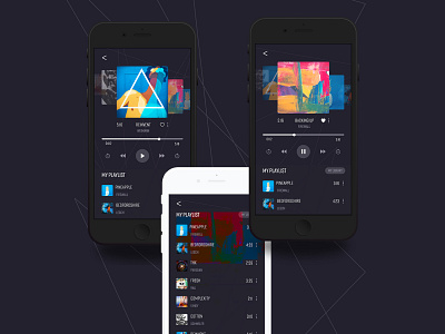 Music App-XD Daily Creative Challenge adobe creative cloud adobe photoshop cc adobe xd adobe xd photoshop ui ux adobexd animation auto animate auto animate behance daily creative challenge design challenge prototype prototype mode