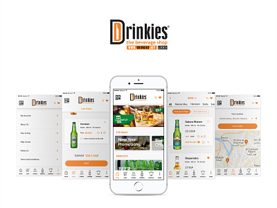 Drinkies Liquor Store App alcohol app application bottle buy drink liquor mobile shop store