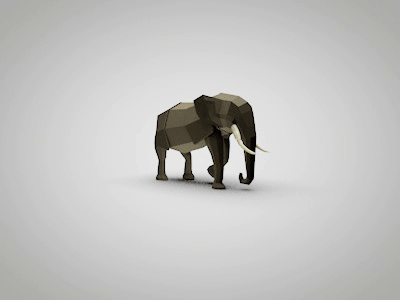 Elephant walk cycle 3d animation character design cinema4d digitalart