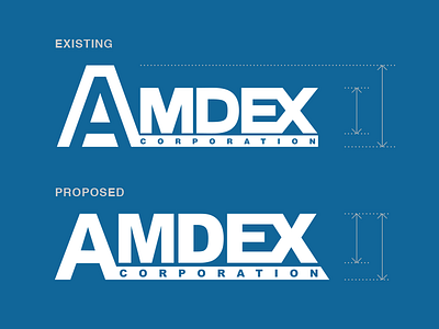 AMDEX Logo Redesign (Proposed) illustrator improvement logo logomark readability redesign simplify typography vector