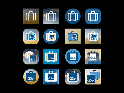 GSA Per Diem Icon Thumbnails flat government graphic design icon design illustrator photoshop variations vector