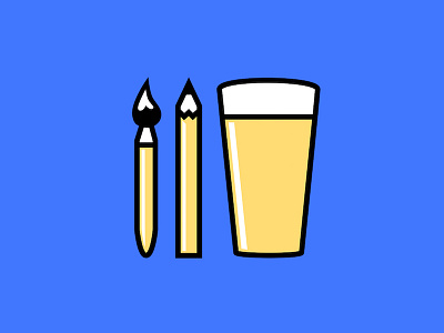 Arts and Crafts art arts and crafts beer craft beer design drawing paintbrush painting pencil pint