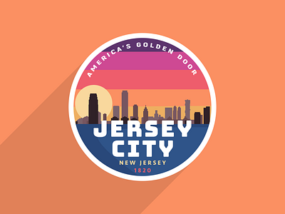 Jersey City Badge badge badge logo badgedesign city illustration jersey city new jersey