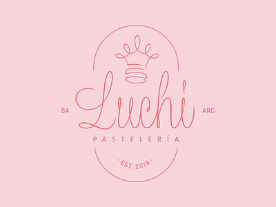 Luchi Patisserie branding caligraphy design illustration lettering logo minimal type typography vector