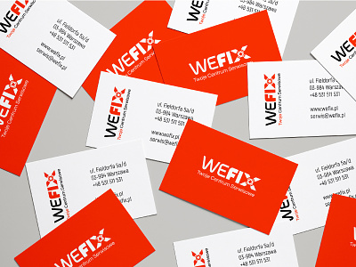 WeFix Business Card businesscard computer iphone mac phone print service