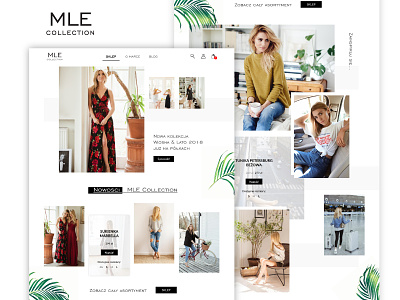 MLE Collection - Website Redesign Proposition homepage landing landingpage mle mlecollection page ui uidesign uxdesign web website
