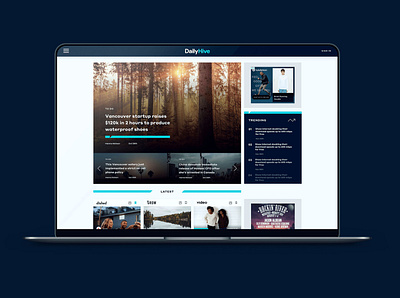 Daily Hive branding product design progressive web app responsive web design ui ux vancouver web design website