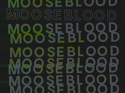 Moose Blood Shirt Typography band bandmerch branding font lettering mark music type typography vinyl