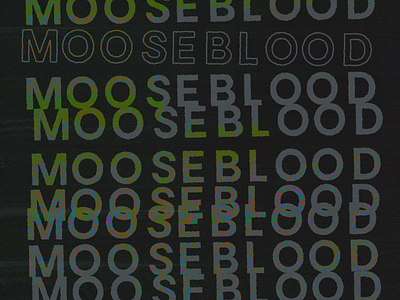 Moose Blood Shirt Typography