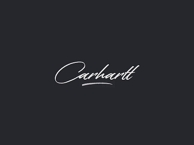 Carhartt Logo carhartt cursive hand drawn logo logos mark script type typography