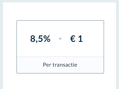 Pricing table