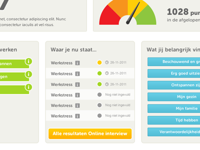 Personal Dashboard dashboard info list meter personal results standings ui ux