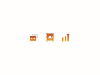 Usp icons for auction website auction gradient icons simple