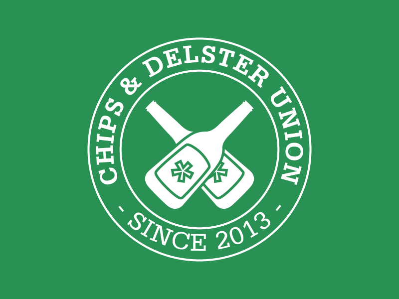 Chips & Delster Union Logo (GIF) beer bottle flat logo stamp