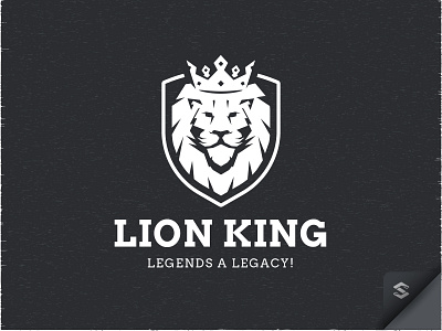 Lion King Badge animal graphic design illustration lion logo logodesign minimalist