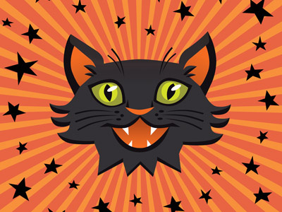 Halloween Cat black cat cat halloween holiday kitty orange trick or treat vector