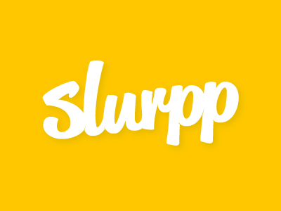Slurpp Logo - Version 2 brand flow identity logo script slurp slurpp type