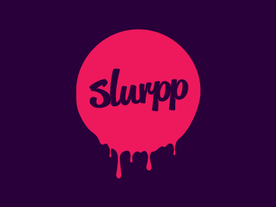 Slurpp Logo - Version 3 brand flow identity logo script slurp slurpp type