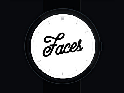 Faces design face logo typography watch