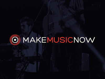 Make Music Now band brand logo make music play