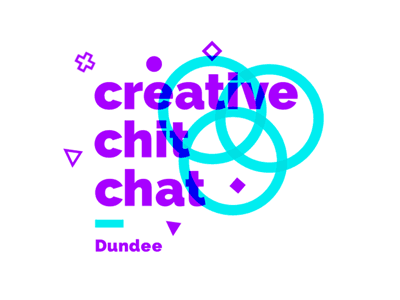 Creative Chit Chat Podcast - Dundee animation creative fun logo overlay podcast shapes