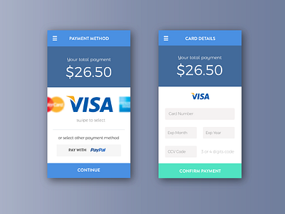 Credit Card Payment 002 credit card ui dailyui payment sytem