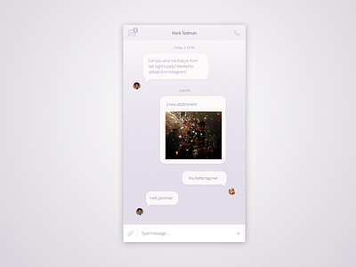 Daily UI 013 Direct Messaging 013 daily ui direct messaging