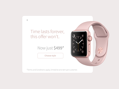 Special Offer ad advertisement apple apple watch daily ui special offer