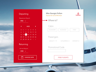 Calendar Feature 038 booking system calendar calendar ui daily ui ebooking emirates flights ui