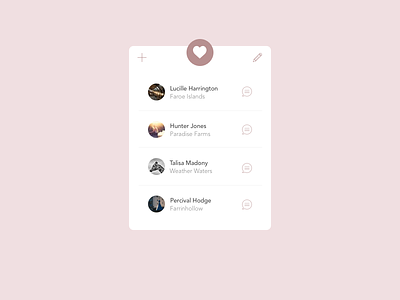 Favourites 044 contact list daily ui favorites favourites minimalism speed dial starred ui