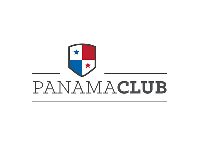 Panama Club New! grey logo panama shield street art