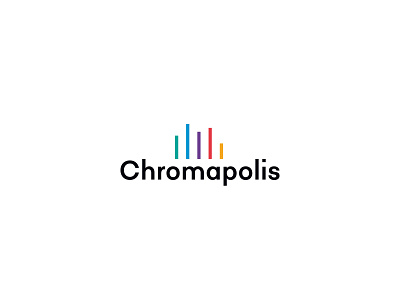 Chromapolis Logo brand branding chroma chrome city color icon identity logo polis vector