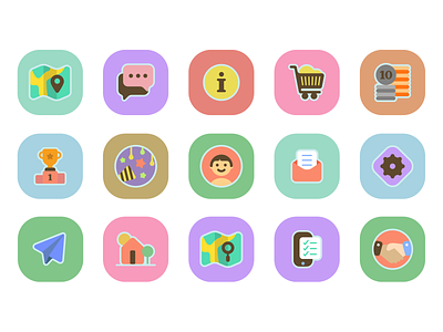 Icons for App animal animal crossing app crossing family icon icon app icon design icon set icon system iconography icons pitch ui ui ux ux