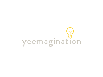 Yeemagination! bulb dream idea imagination inspiration light logo y