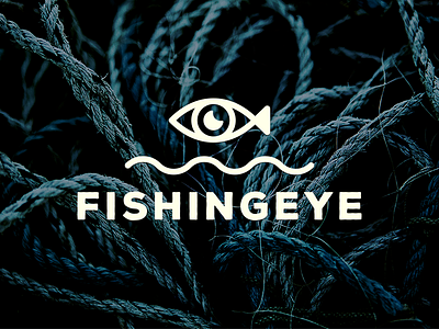 FishingEye Logo eye fish fishing logo river rope