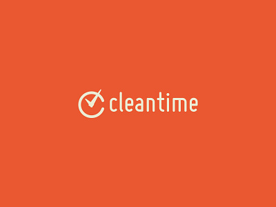 Cleantime Logo app check checkmark clean clock logo mark schedule time
