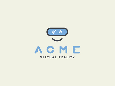 ACME VR · Logo Option acme bureau game glasses lense logo play reality studio ux virtual vr