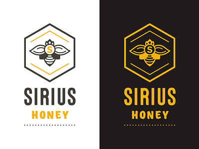 Sirius Honey bee branding floral flower honey logo packaging sirius