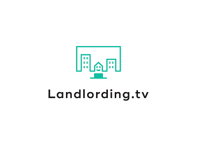 Landlording.tv building face home house land logo lord repare smile television tv