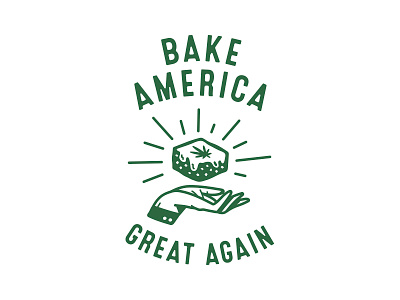 Hazelz Tshirt Design america bake baking brownie chocolate hand magic tshirt weed