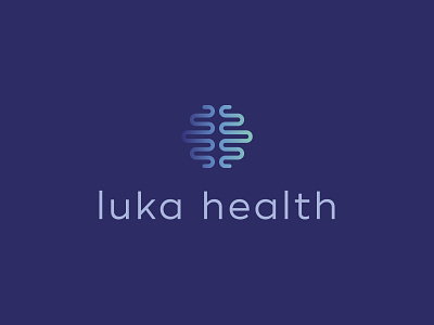 Luka Health brain branding health icon line logo logotype mark