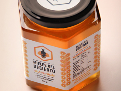 Mieles del Desierto bee desert honey miel packaging