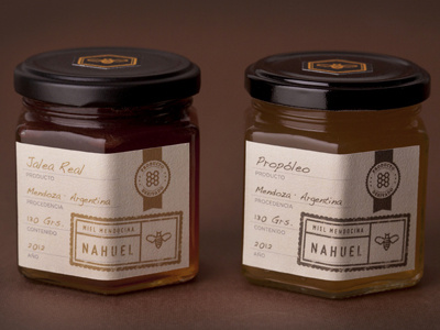 Nahuel's Honey Byproduct Line bee desert honey miel packaging product